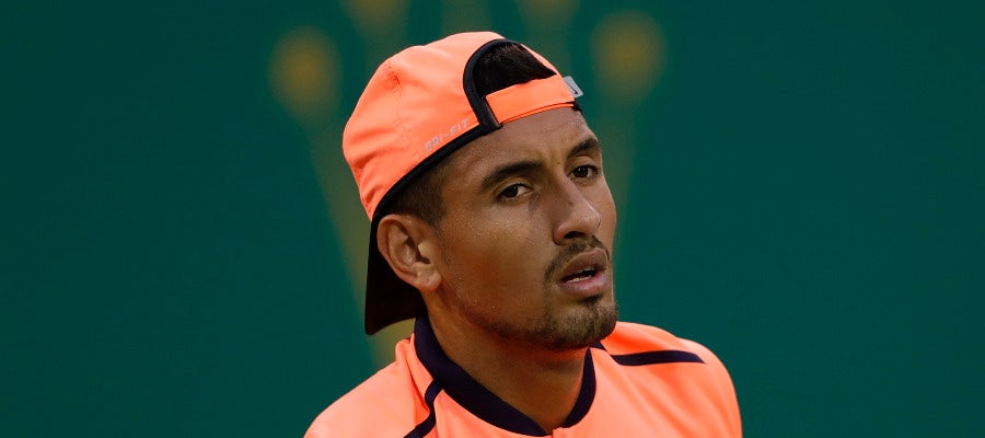 Nick Kyrgios, en un partido en Shanghái Nick Kyrgios, en un partido en Shanghái