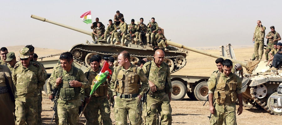 Miembros de las fuerzas kurdas 'peshmergas' Miembros de las fuerzas kurdas 'peshmergas'