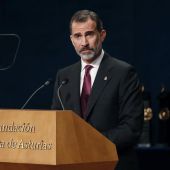El Rey Felipe VI durante su discurso en los Premios Princesa de Asturias