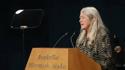 La historiadora británica Mary Beard, galardonada en la categoría de Ciencias Sociales La historiadora británica Mary Beard, galardonada en la categoría de Ciencias Sociales