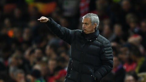 Jose Mourinho, con el United