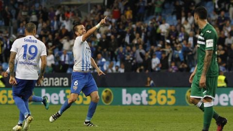 Camacho celebra su gol ante el Legan&eacute;s