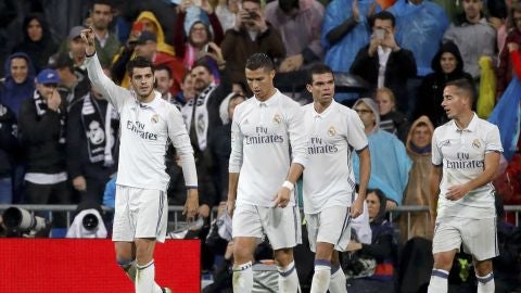 Morata celebra su gol ante el Athletic
