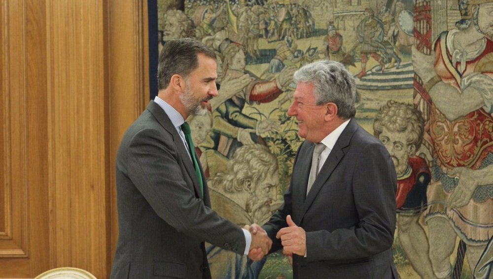 El representante de Nueva Canarias, Pedro Quevedo, primero en reunirse con Felipe VI en la nueva ronda de consultas