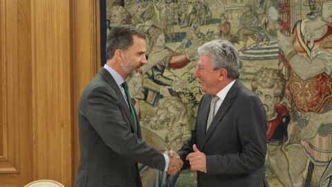 El representante de Nueva Canarias, Pedro Quevedo, primero en reunirse con Felipe VI en la nueva ronda de consultas
