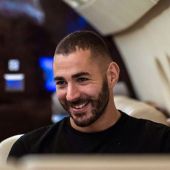 Karim Benzema, sonriente a pesar de su ausencia en la lista de finalistas del Balón de Oro