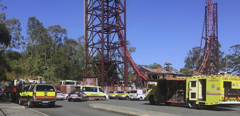 Cuatro muertos en un accidente en un parque de atracciones de Australia Cuatro muertos en un accidente en un parque de atracciones de Australia