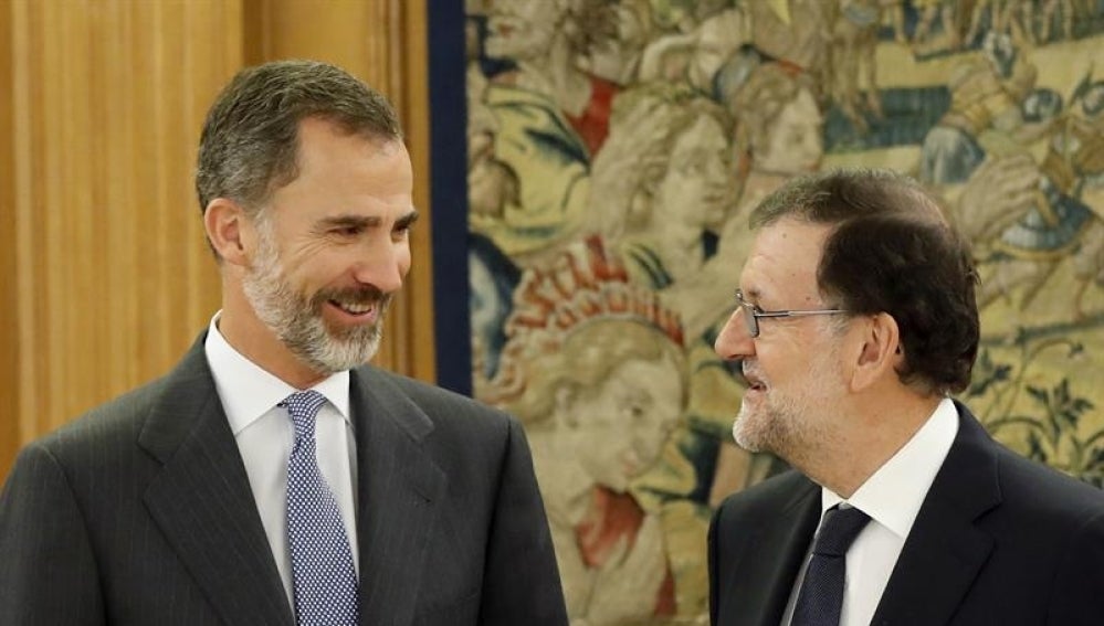 El Rey Felipe VI y Mariano Rajoy