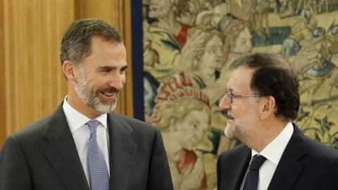 El Rey Felipe VI y Mariano Rajoy