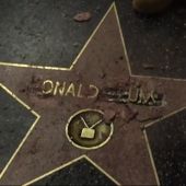 Daños de la estrella de Donald Trump en el Paseo de la Fama de Hollywood 