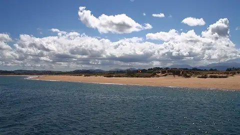 Ojaiz Meteo manda esta foto del Puntal de Somo A través de Twitter