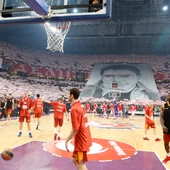 El Kombank Arena, durante un partido de Euroliga El Kombank Arena, durante un partido de Euroliga