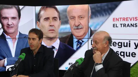 Julen Lopetegui y Vicente Del Bosque, en Onda Cero. Julen Lopetegui y Vicente Del Bosque, en Onda Cero.