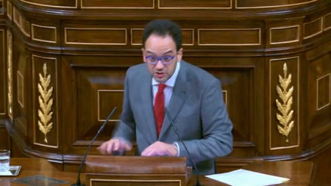 Antonio Hernando, en el Congreso
