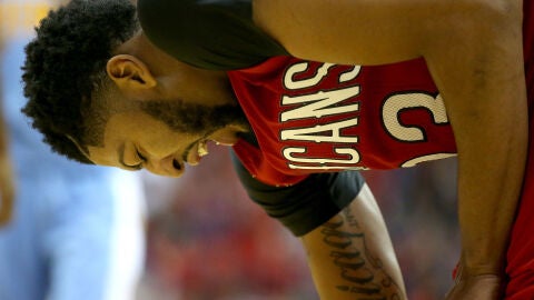 Anthony Davis, durante su partido contra los Nuggets