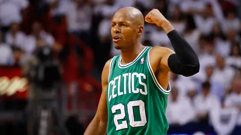 Ray Allen, durante un partido con los Boston Celtics Ray Allen, durante un partido con los Boston Celtics