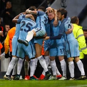 El Manchester City celebrando un gol El Manchester City celebrando un gol