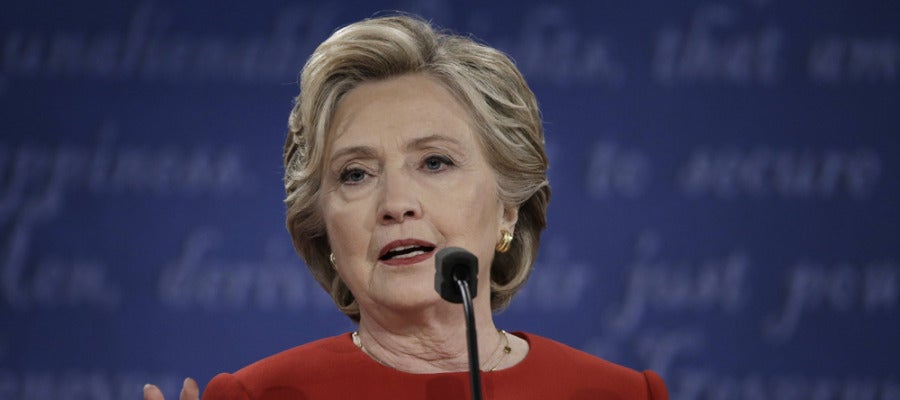 Hillary Clinton durante un discurso Hillary Clinton durante un discurso