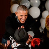 Barack y Michelle Obama celebrando Halloween en la Casa Blanca