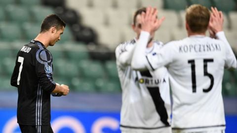 Cristiano Ronaldo cabizbajo