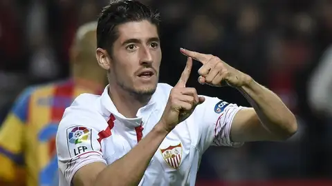 El lateral del Sevilla, Sergio Escudero El lateral del Sevilla, Sergio Escudero