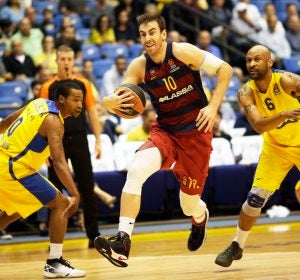 Víctor Claver, jugador del F.C Barcelona Lassa Víctor Claver, jugador del F.C Barcelona Lassa