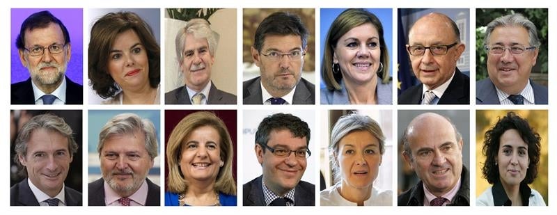 Cospedal, Zoido, De la Serna, Nadal, Montserrat y Dastis, nuevos ministros del Gobierno de Rajoy Cospedal, Zoido, De la Serna, Nadal, Montserrat y Dastis, nuevos ministros del Gobierno de Rajoy