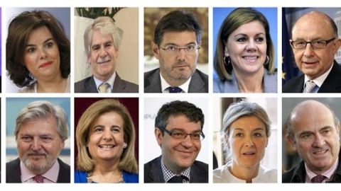Los ministros del nuevo Gobierno de Mariano Rajoy