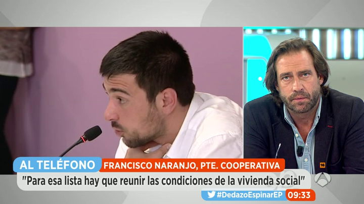 El presidente de la cooperativa Vitra: "Si Espinar hubiera querido devolver el piso en vez de venderlo, podría haberlo hecho" El presidente de la cooperativa Vitra: "Si Espinar hubiera querido devolver el piso en vez de venderlo, podría haberlo hecho"