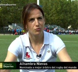 Alhambra Nievas, árbitro de Rugby Alhambra Nievas, árbitro de Rugby