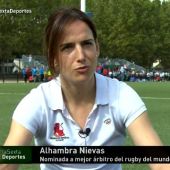 Alhambra Nievas, árbitro de Rugby