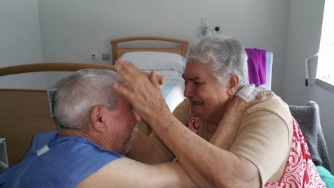 Matrimonio de ancianos de Tenerife