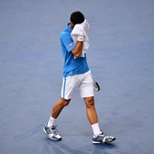 Djokovic se lamenta tras perder un punto ante Cilic Djokovic se lamenta tras perder un punto ante Cilic