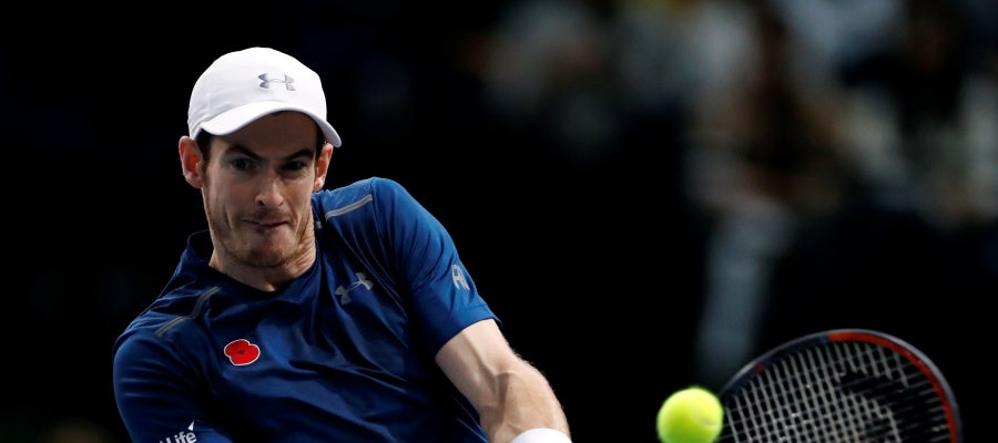 Andy Murray, en su partido ante Berdych Andy Murray, en su partido ante Berdych