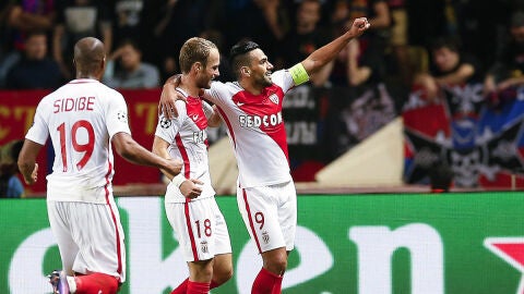 Falcao celebra un gol