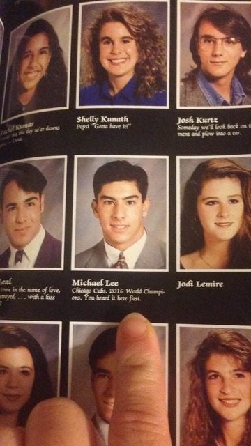 Un anuario de 1993 predijo que los Chicago Cubs ganarían el campeonato de béisbol de 2016 Un anuario de 1993 predijo que los Chicago Cubs ganarían el campeonato de béisbol de 2016