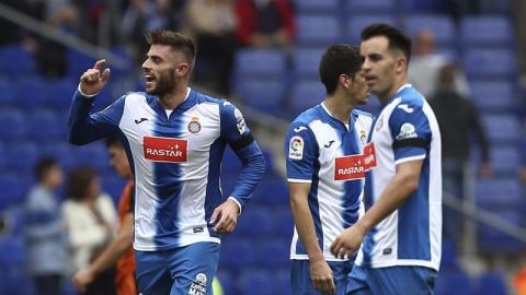 El centrocampista del Espanyol. David L&oacute;pez. 