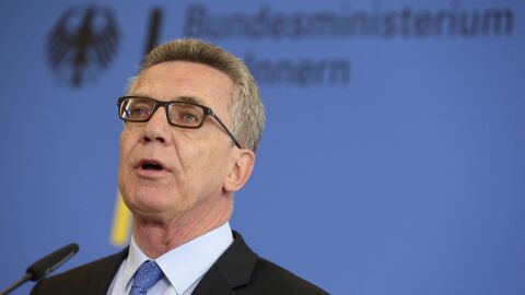 Foto de archivo del ministro alem&aacute;n del Interior, Thomas de Maiziere