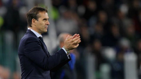 Lopetegui, en un partido con Espa&ntilde;a