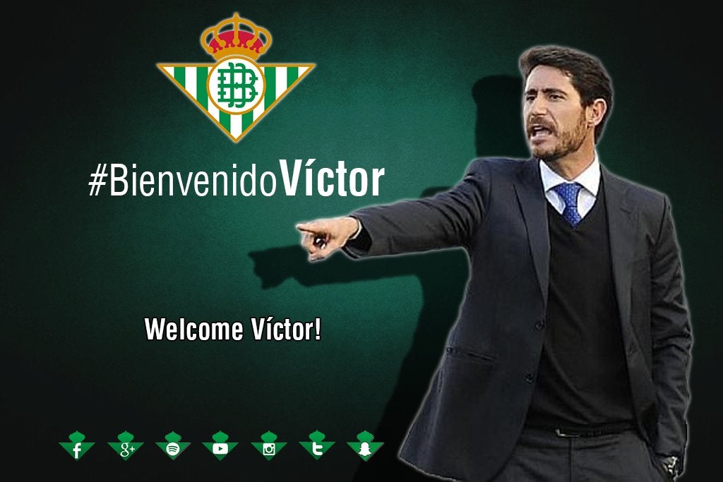 Víctor Sánchez del Amo, nuevo entrenador del Betis Víctor Sánchez del Amo, nuevo entrenador del Betis