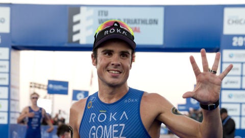 G&oacute;mez Noya, en un triatl&oacute;n