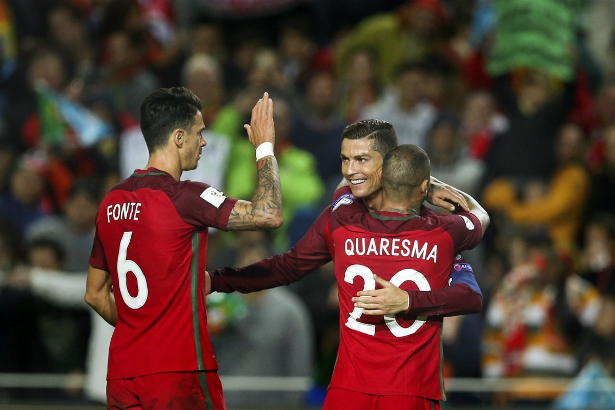 Un doblete de Cristiano lidera la victoria de Portugal ante Letonia Un doblete de Cristiano lidera la victoria de Portugal ante Letonia