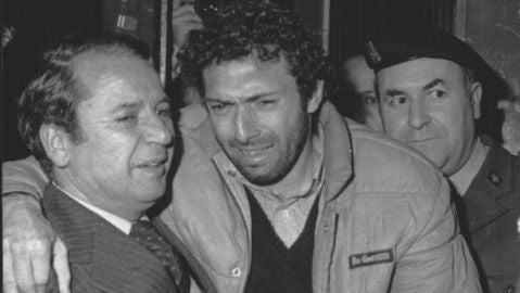 Enrique Castro 'Quini', en el momento de su liberaci&oacute;n.