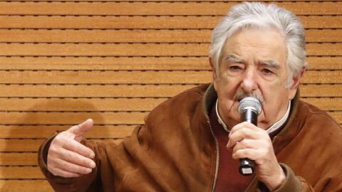 Mujica en el Palacio d eCibeles, este lunes 