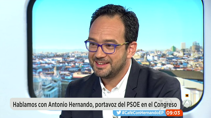 Antonio Hernando: "Me excedí cuando dije que abstenerse es una traición a los votantes, me critico a mí mismo" Antonio Hernando: "Me excedí cuando dije que abstenerse es una traición a los votantes, me critico a mí mismo"