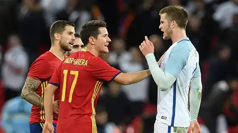 Ander Herrera, en un momento del encuentro. Ander Herrera, en un momento del encuentro.