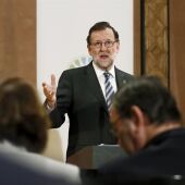 Mariano Rajoy, en su viaje a Marruecos