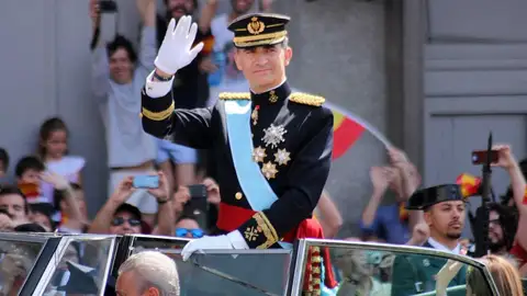 El Rey Felipe VI durante su coronación El Rey Felipe VI durante su coronación