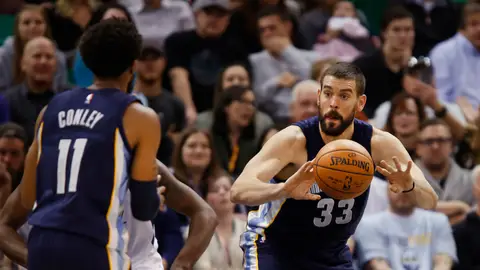 Marc Gasol, en acción ante Utah Jazz Marc Gasol, en acción ante Utah Jazz
