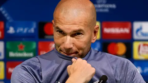 Zidane, en rueda de prensa Zidane, en rueda de prensa